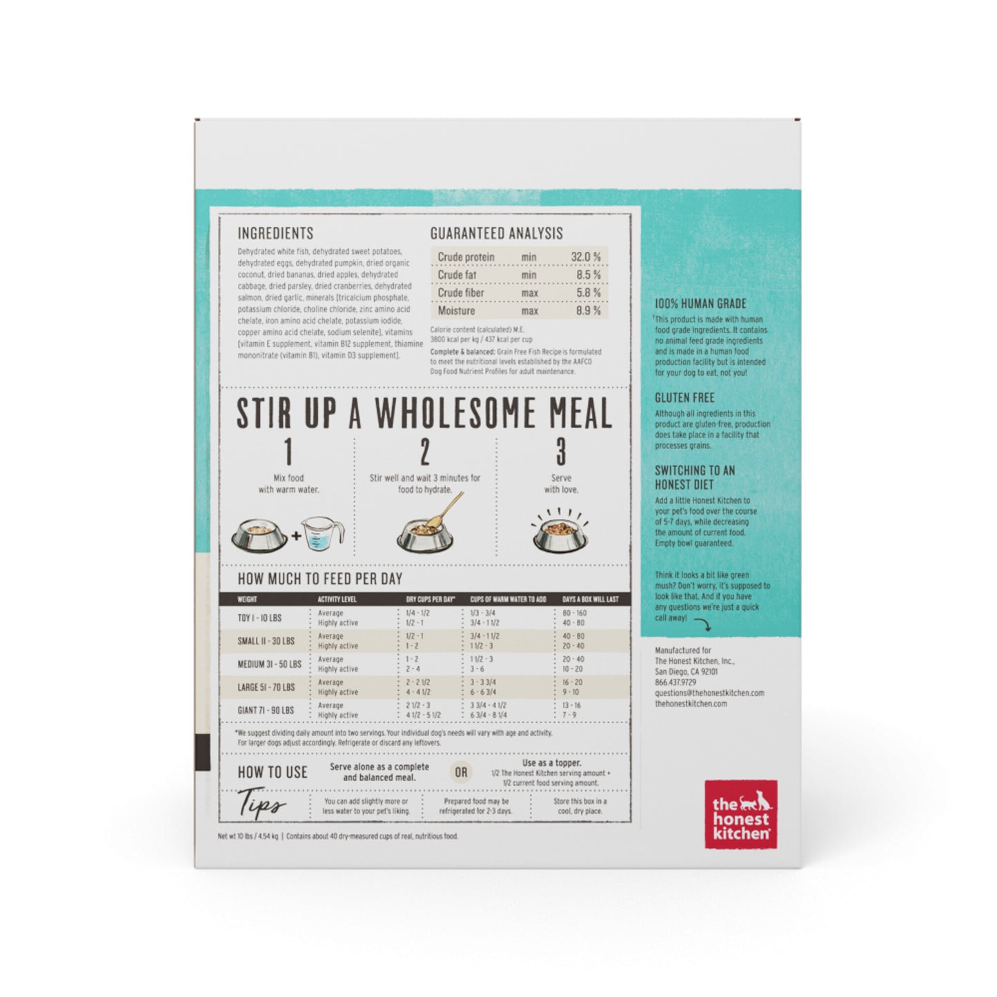The Honest Kitchen Grain Free Fish Recipe Dehydrated Dog Food