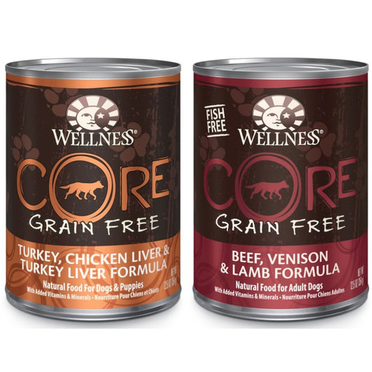 Wellness CORE Natural Adult Grain Free Best Sellers Variety Pack Canned Dog Food