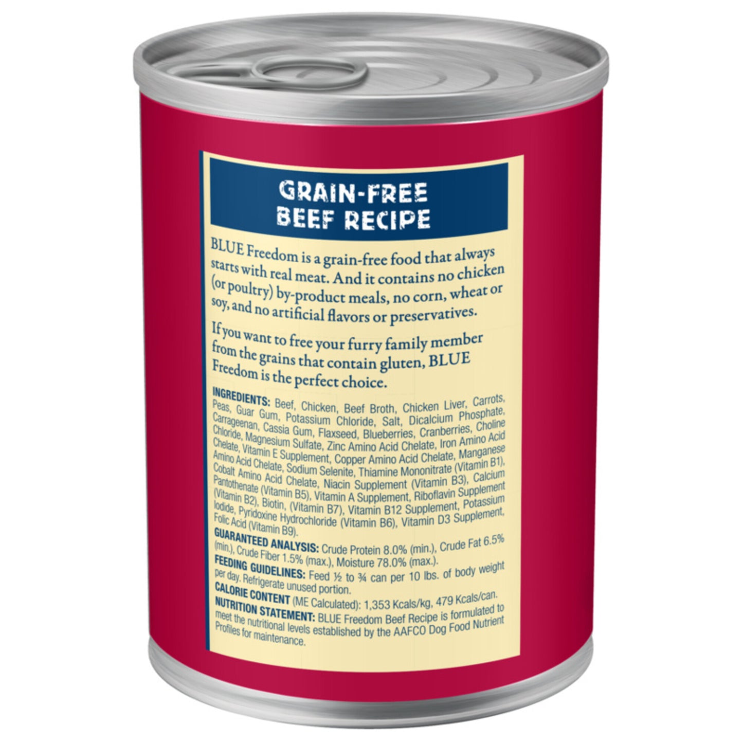 Blue Buffalo Freedom Grain Free Beef Recipe Canned Dog Food