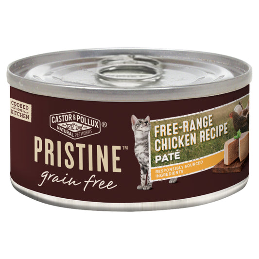 Castor and Pollux Pristine Grain-Free Free-Range Chicken Pate Canned Cat Food