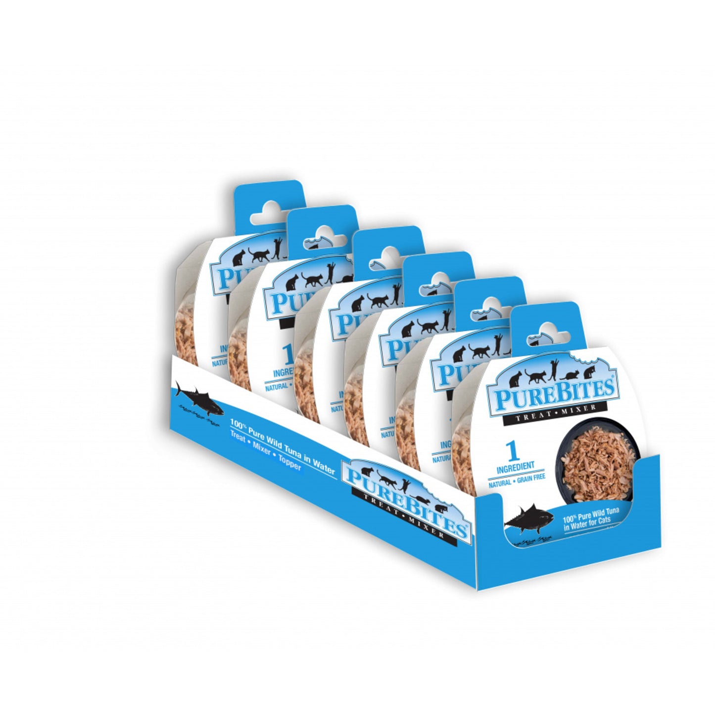 PureBites Mixer Wild Skipjack Tuna in Water Cat Food Topper Treat