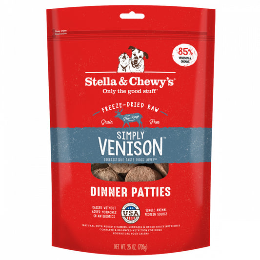 Stella & Chewy's Simply Venison Freeze-Dried Raw Patties Dog Food