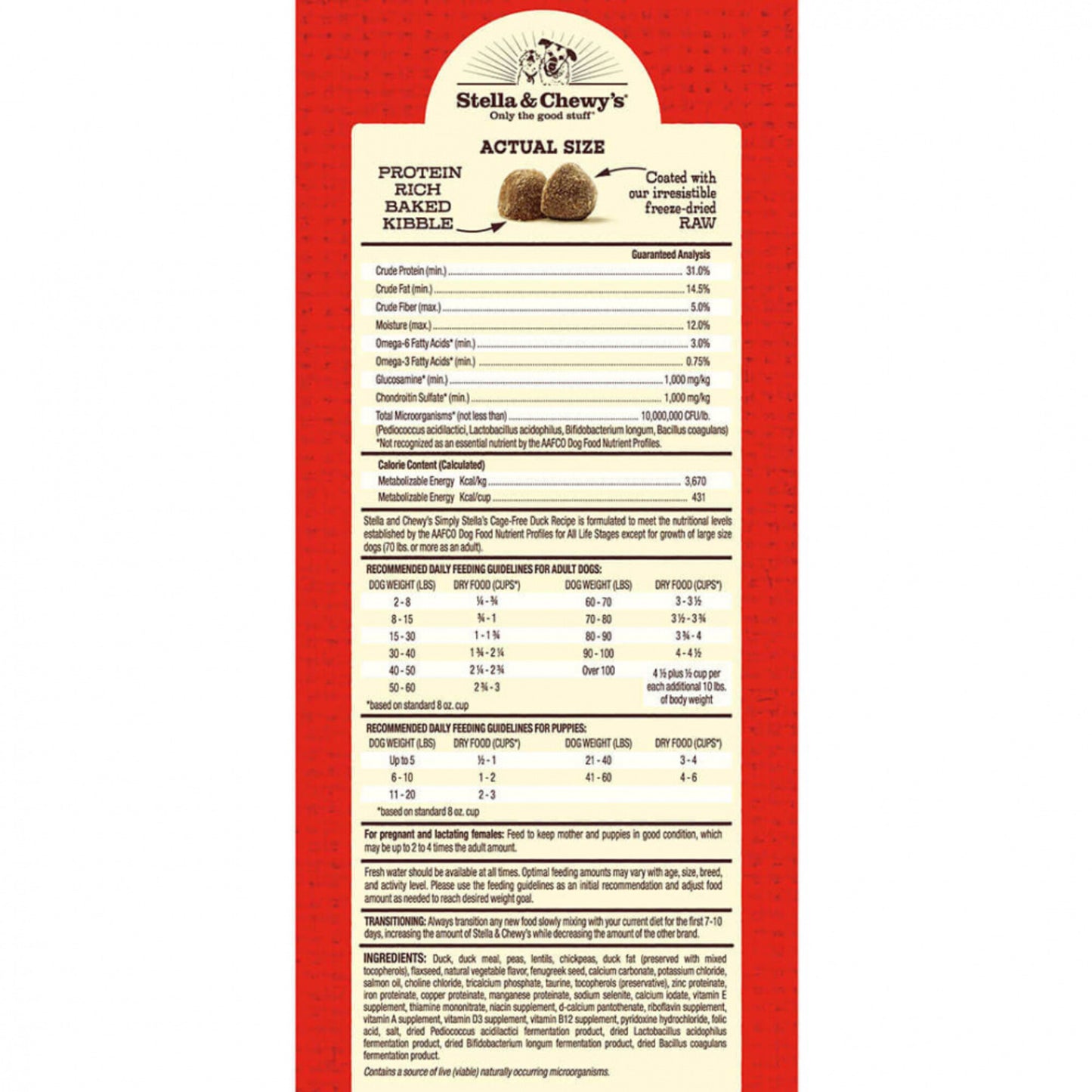 Stella & Chewy's Simply Stella's Limited Ingredient Diet Cage Free Duck Recipe Dry Dog Food