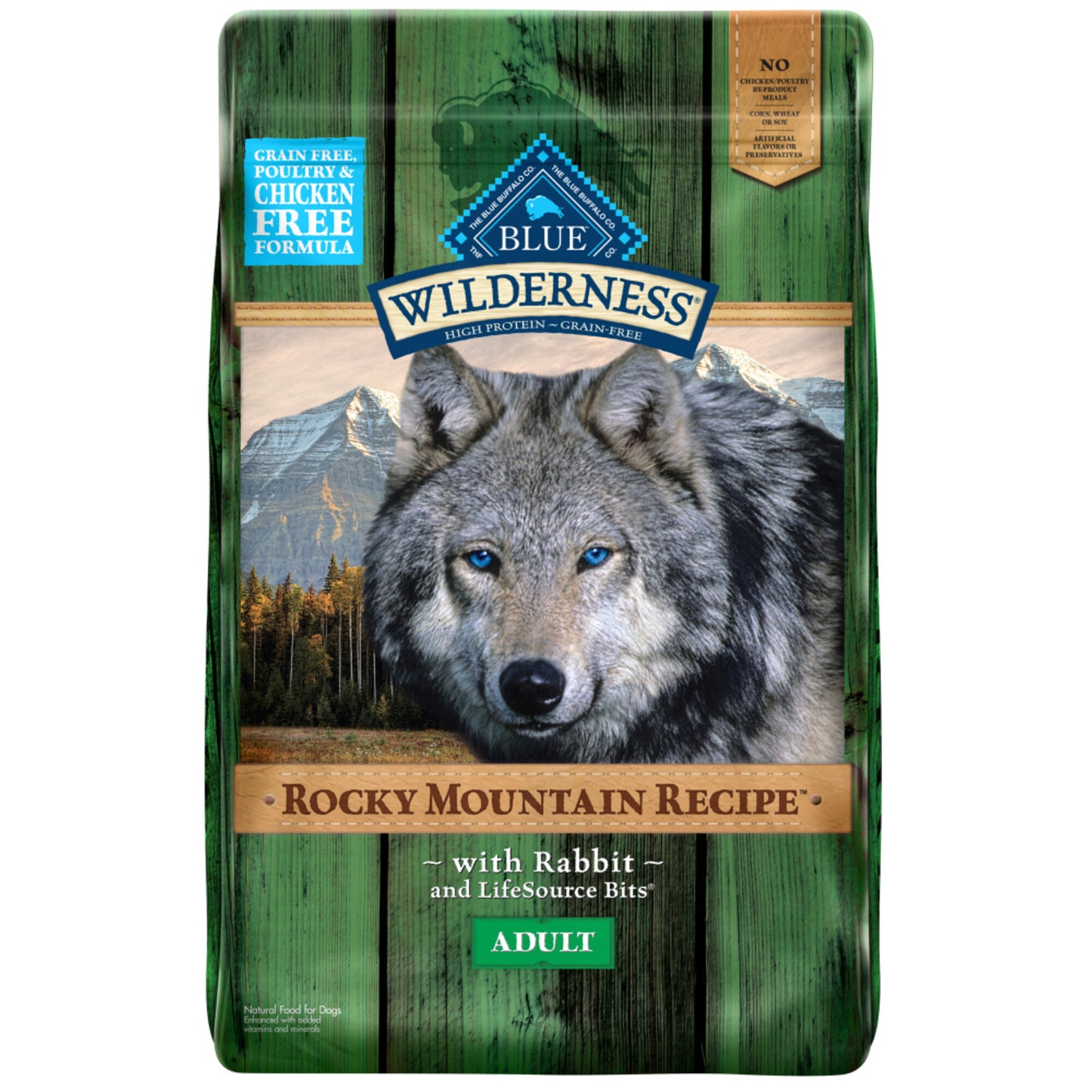 Blue Buffalo Wilderness Rocky Mountain Grain Free Rabbit High Protein Recipe Adult Dry Dog Food