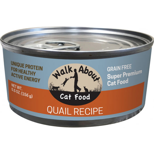 Walk About Grain Free Quail Recipe Canned Cat Food