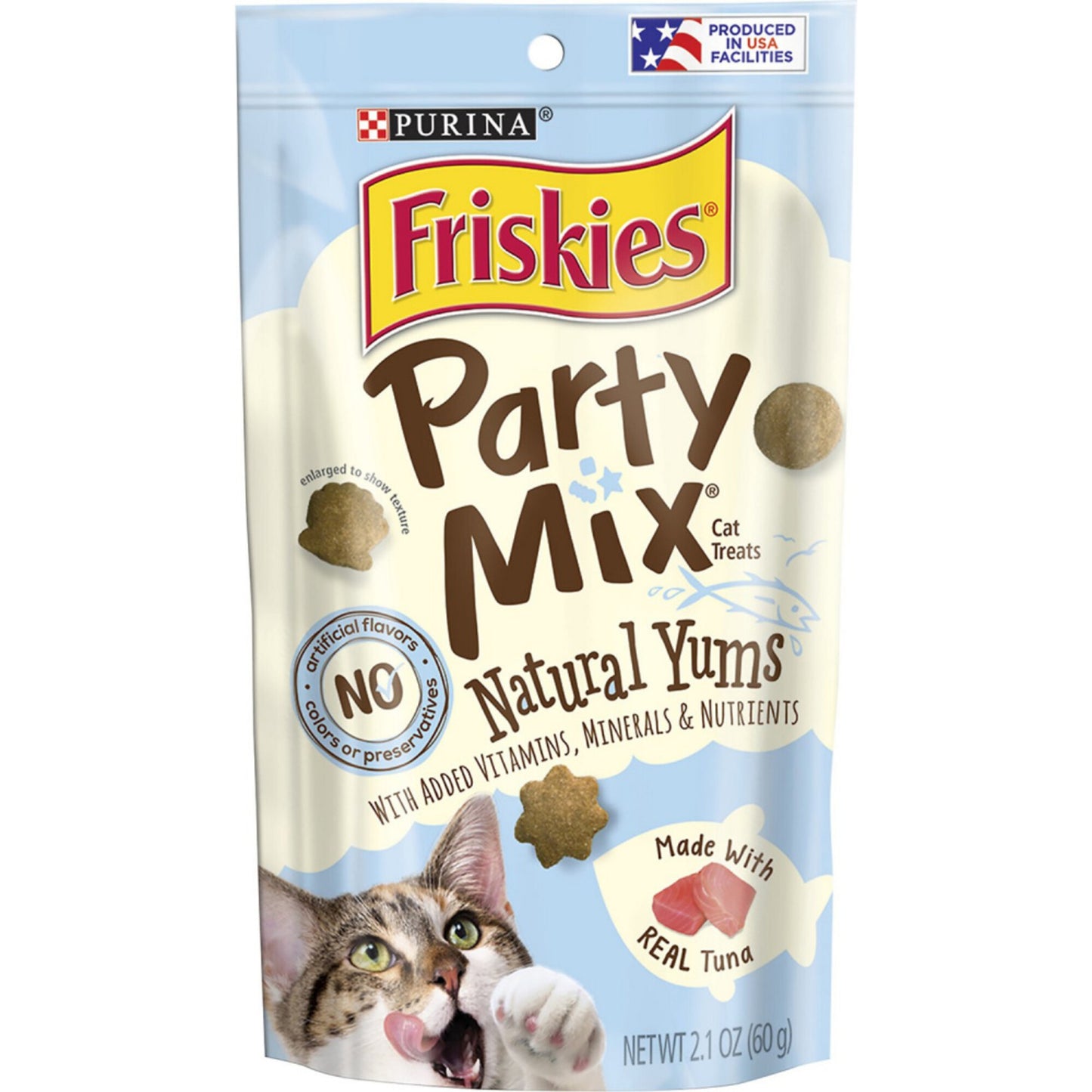 Friskies Party Mix Natural Yums with Real Tuna Cat Treats
