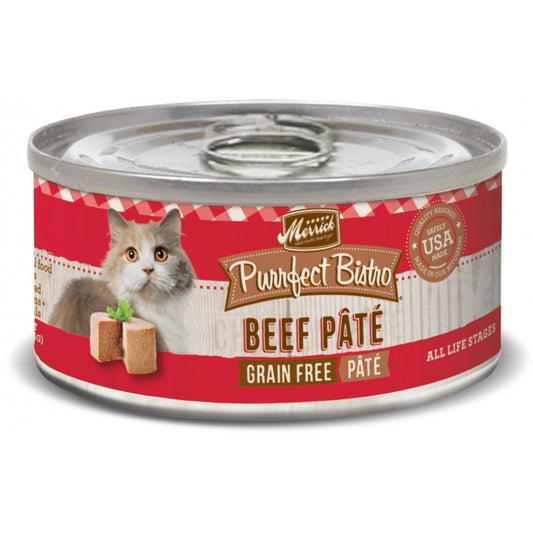 Merrick Purrfect Bistro Beef Pate Grain Free Canned Cat Food