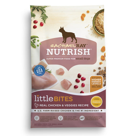 Rachael Ray Nutrish Little Bites Small Breed Chicken & Veggies Recipe Dry Dog Food