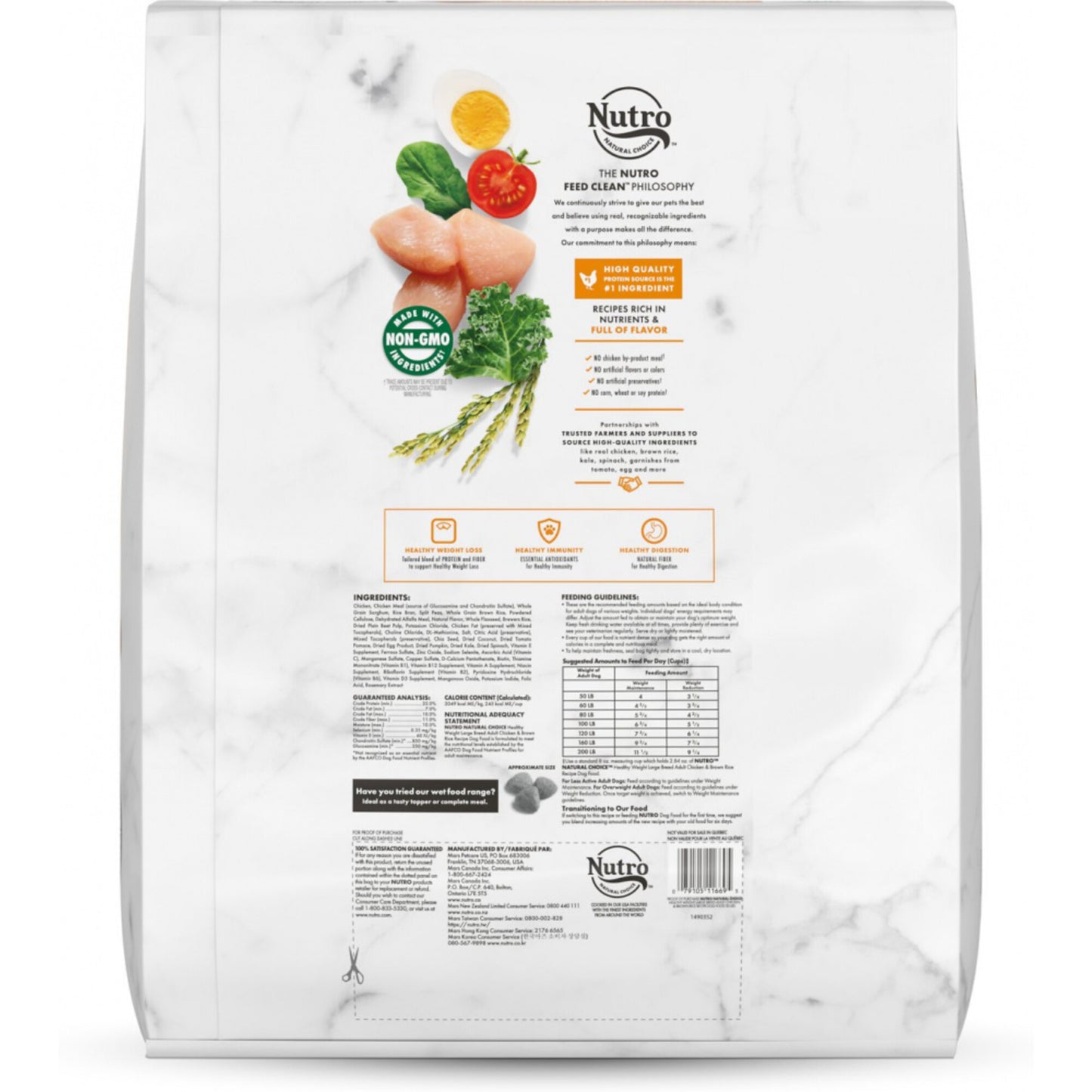 Nutro Wholesome Essentials Healthy Weight Large Breed Adult Farm-Raised Chicken, Rice & Sweet Potato Dry Dog Food