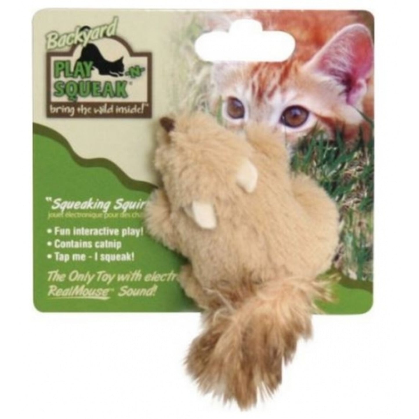 Cosmic Play and Squeak Backyard Animals Cat Toys