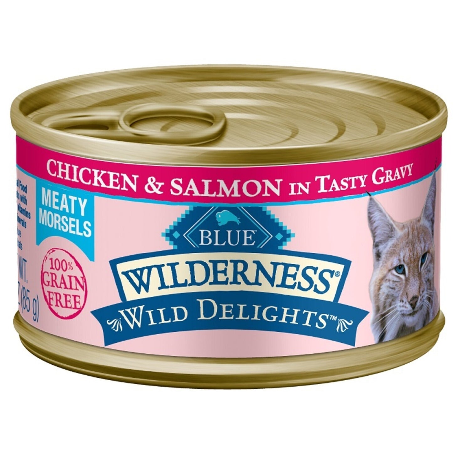 Blue Buffalo Wilderness Wild Delights Chicken and Salmon Canned Cat Food
