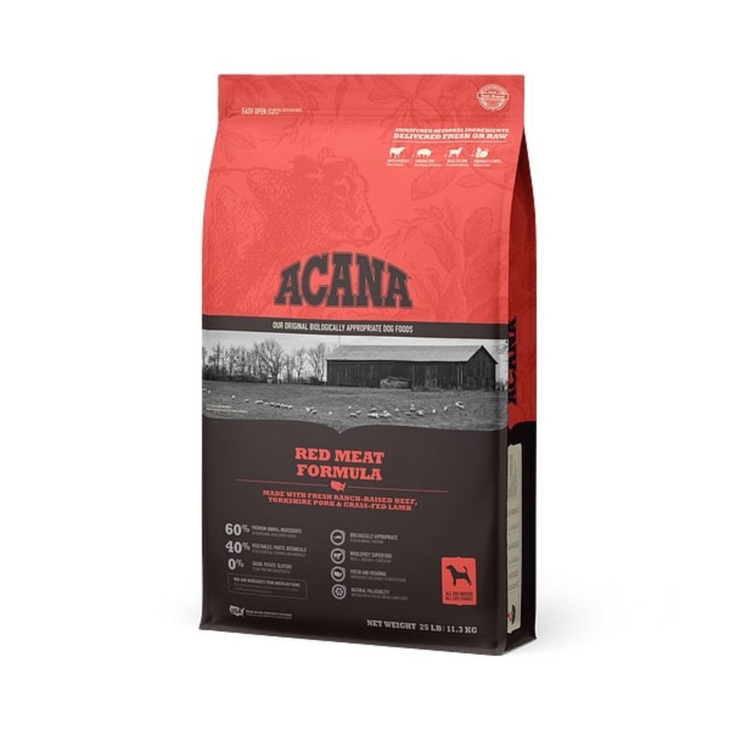 ACANA Red Meat Formula Grain Free Dry Dog Food
