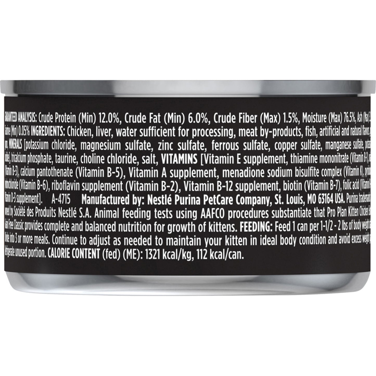 Purina Pro Plan Grain-Free Pate Salmon & Tuna Entree Pull-Top Can Wet Kitten Food