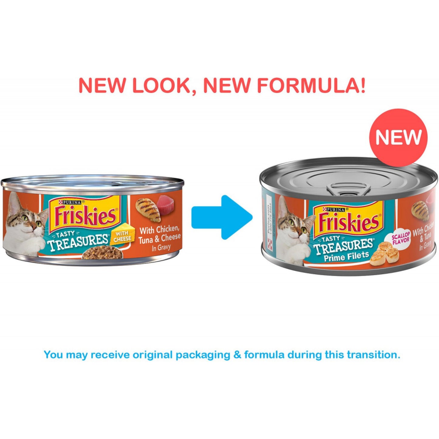 Friskies Tasty Treasures Gravy Chicken, Tuna & Scallop Wet Cat Food
