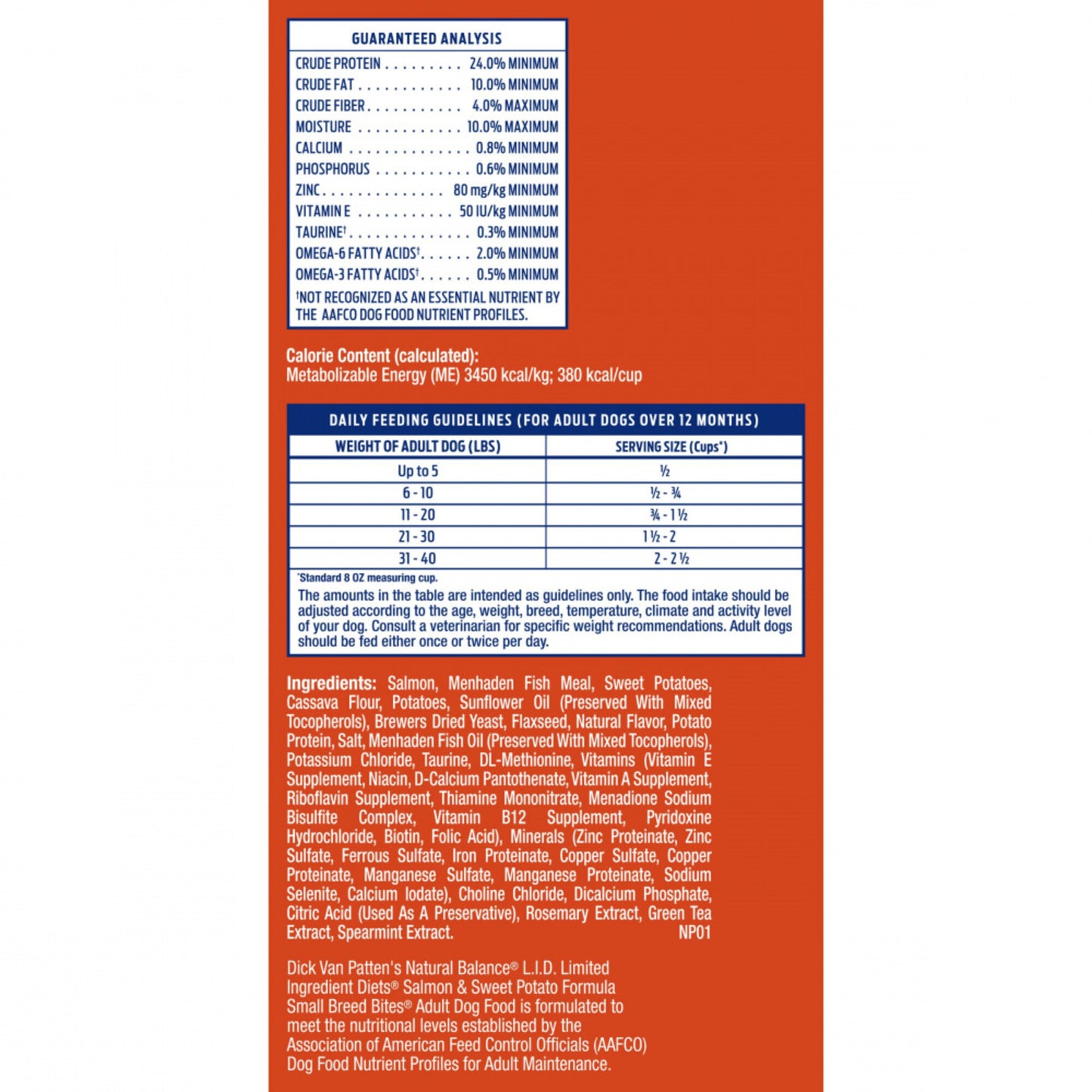 Natural Balance L.I.D. Limited Ingredient Diets Adult Maintenance Sweet Potato and Fish Small Breed Bites Dry Dog Food
