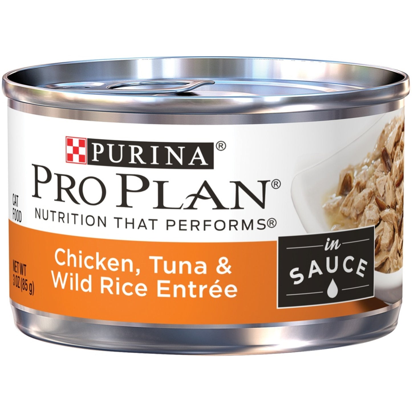 Purina Pro Plan Savor Adult Chicken, Tuna & Wild Rice in Sauce Entree Canned Cat Food