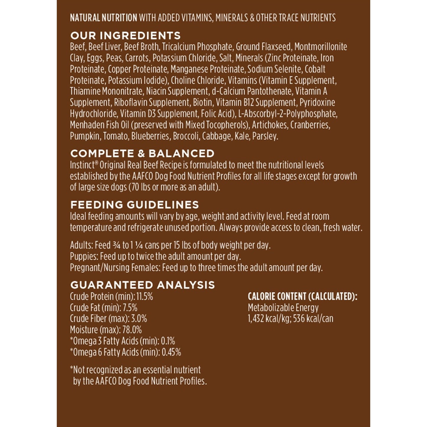 Instinct Grain-Free Beef Formula Canned Dog Food