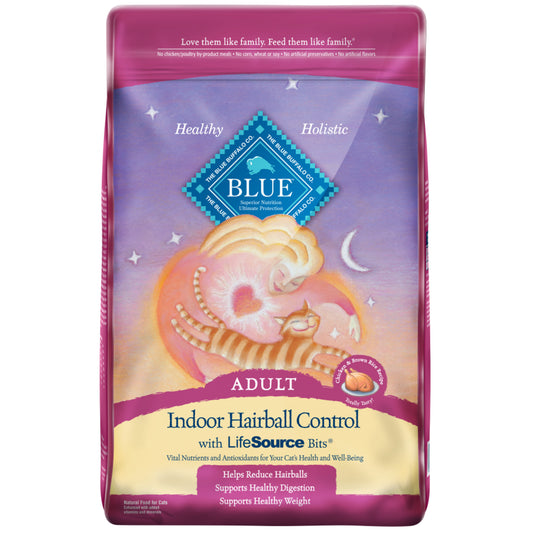 Blue Buffalo Indoor Hairball Control Chicken & Brown Rice Recipe Dry Cat Food
