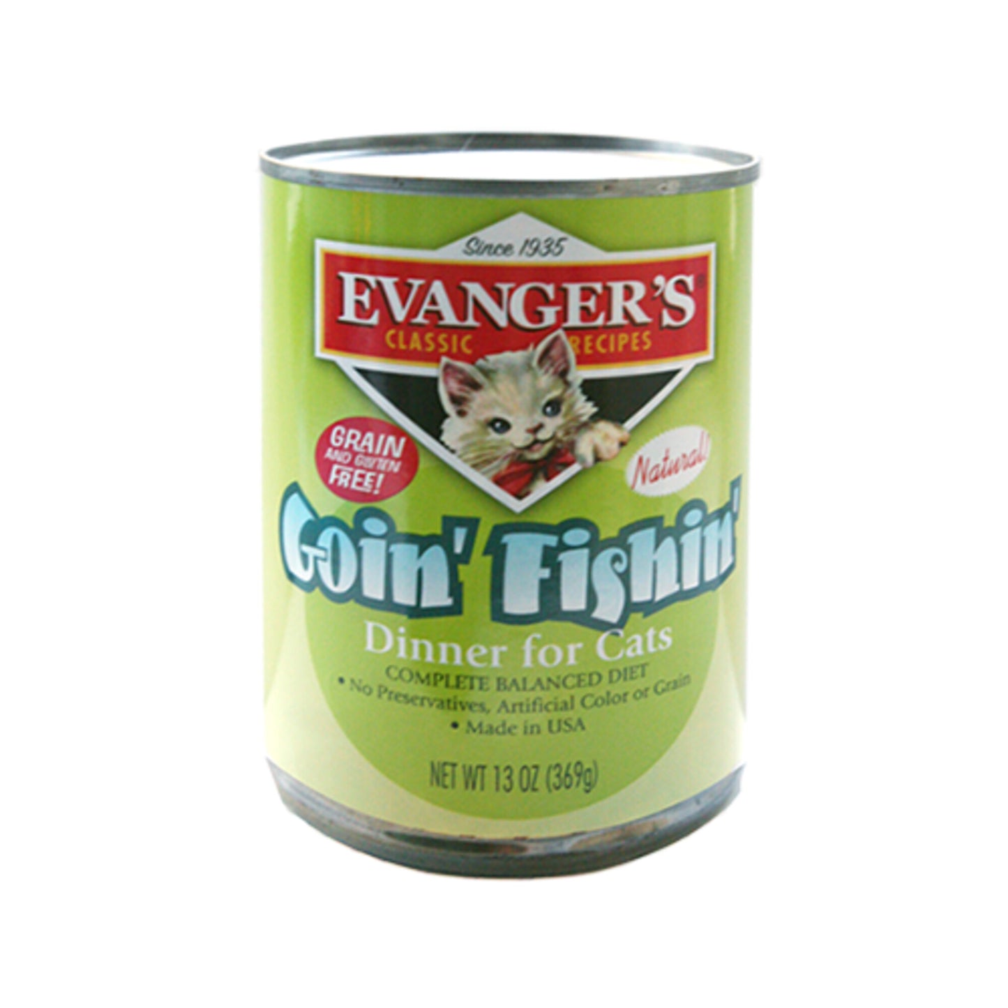 Evanger's Classic Recipe Grain Free Goin FIshin Dinner Canned Cat Food