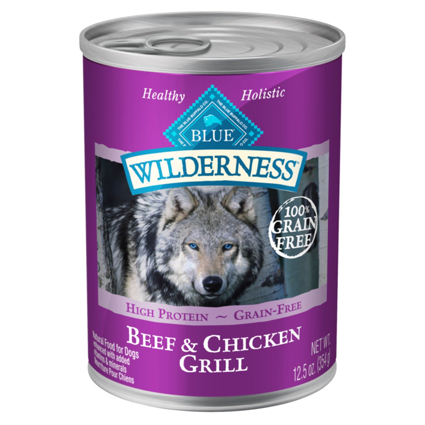 Blue Buffalo Wilderness Grain Free Beef & Chicken Canned Dog Food