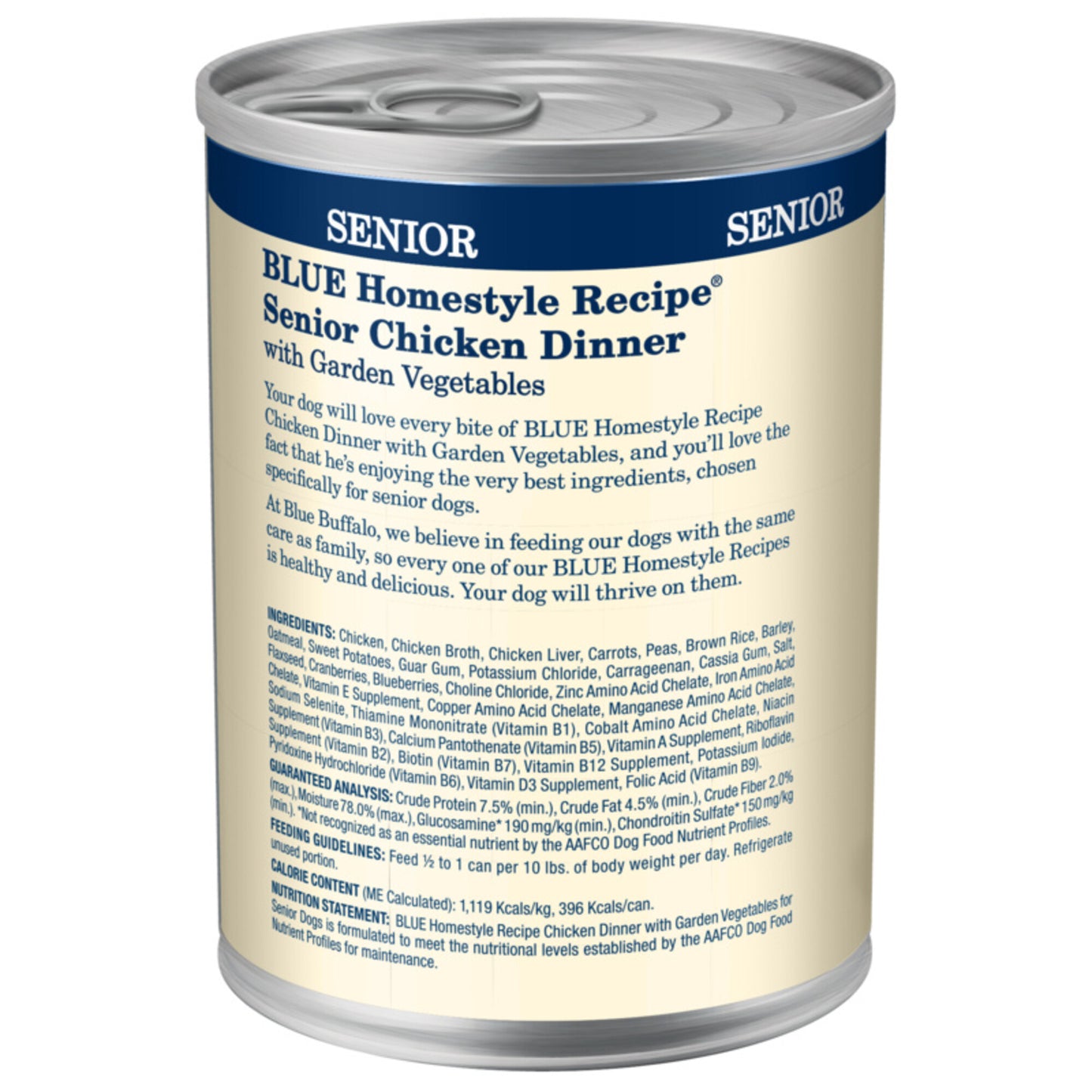 Blue Buffalo Homestyle Senior Dinner Chicken with Garden Vegetables & Brown Rice Canned Dog Food