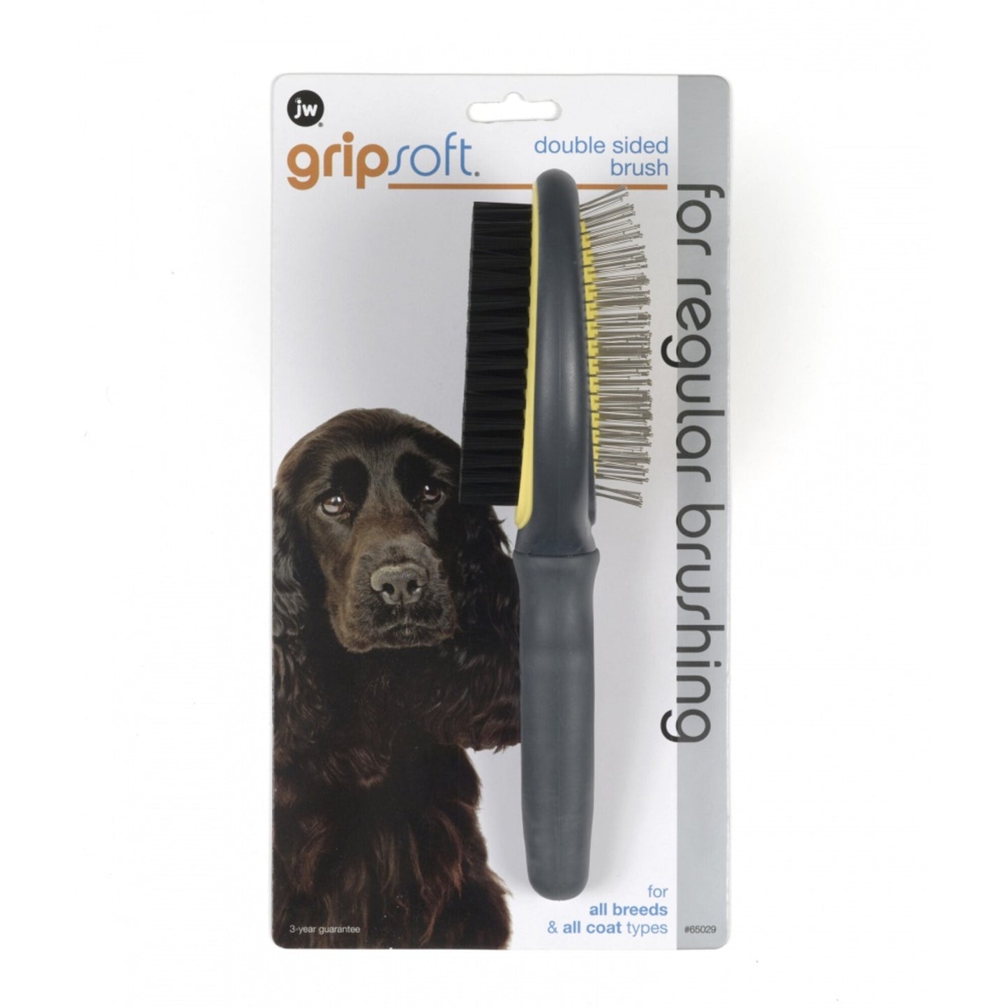 JW Pet Gripsoft Double Sided Brush for Dogs