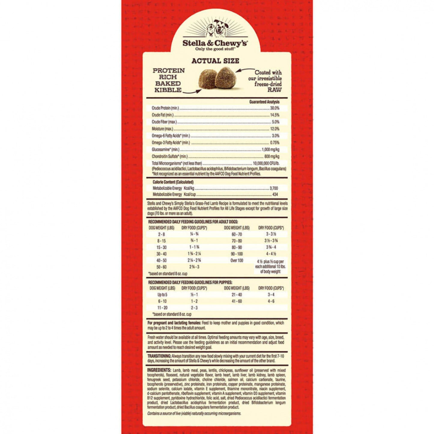 Stella & Chewy's Simply Stella's Limited Ingredient Diet Grass Fed Lamb Recipe Dry Dog Food