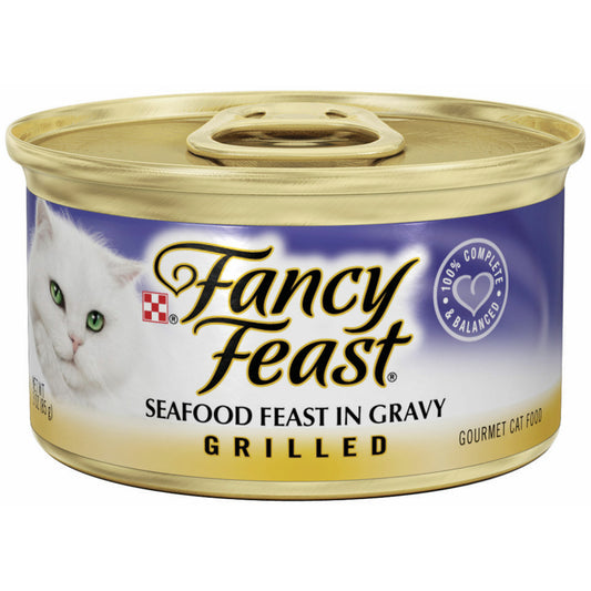 Fancy Feast Grilled Seafood Feast in Gravy Cat Food Canned