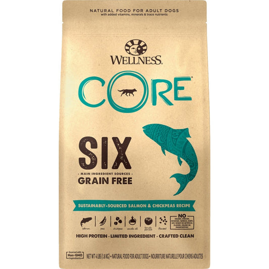 Wellness CORE SIX Salmon with Chickpeas Recipe Dry Dog Food