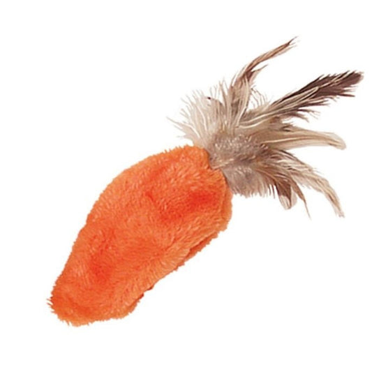 KONG Refillable Feather Top Carrot Catnip Cat Toy