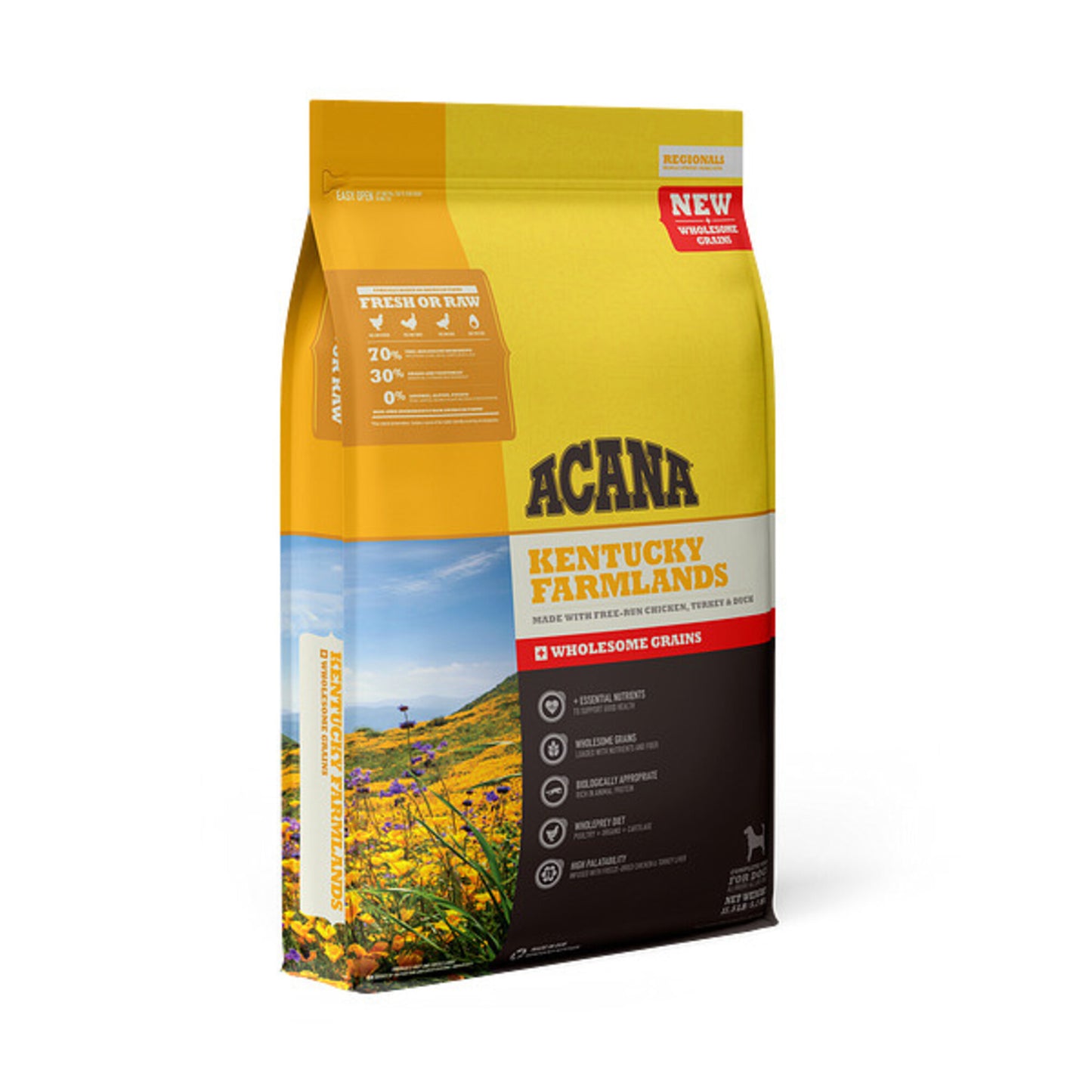 ACANA + Wholesome Grains Kentucky Farmlands Recipe with Chicken, Turkey & Duck Dry Dog Food