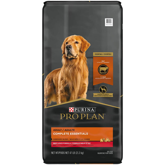 Purina Pro Plan With Probiotics High Protein Shredded Blend Beef & Rice Formula Dry Dog Food