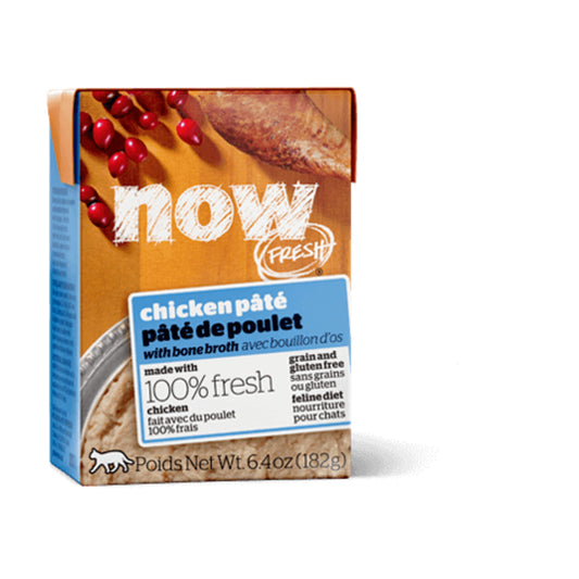 Petcurean NOW! Fresh Grain Free Chicken Pate with Bone Broth Wet Cat Food
