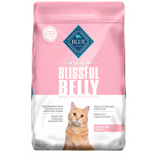 Blue Buffalo True Solutions Blissful Belly Natural Digestive Care Chicken Recipe Adult Dry Cat Food
