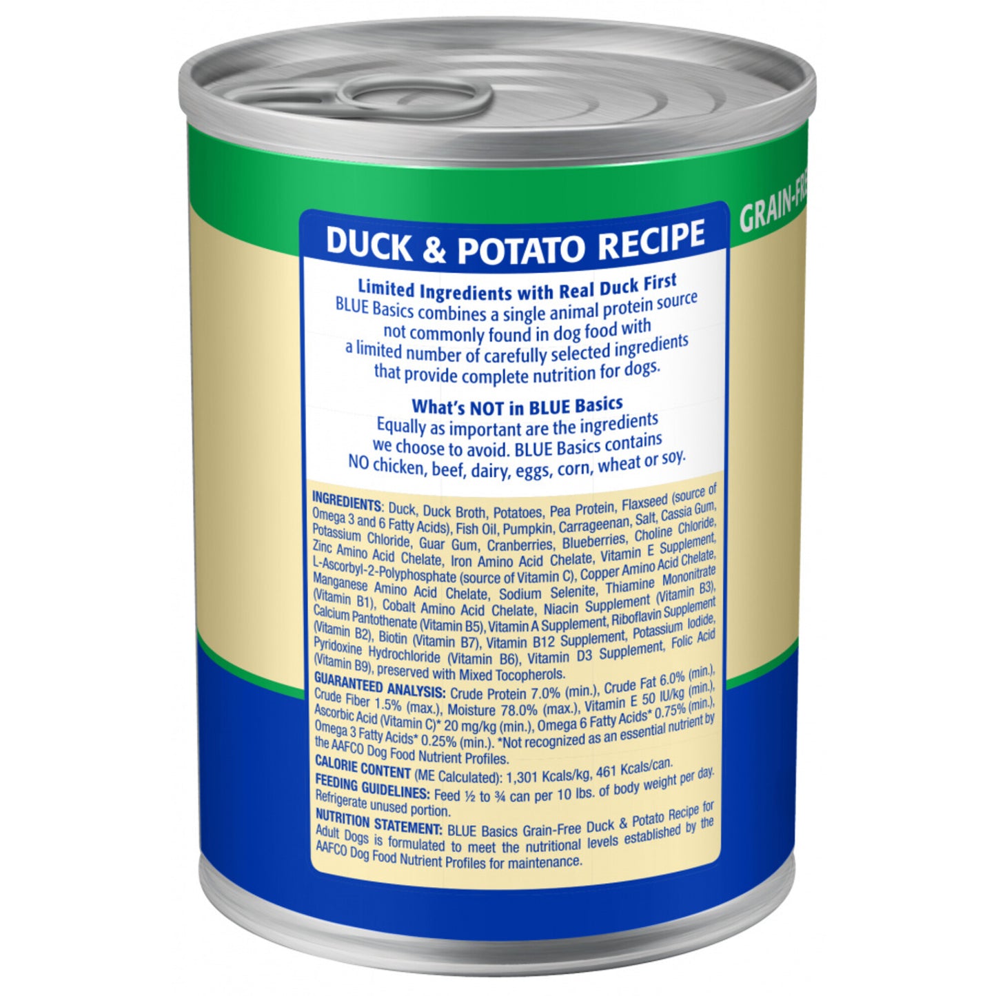 Blue Buffalo Basics Limited Ingredient Diet Grain Free Adult Duck & Potato Canned Dog Food