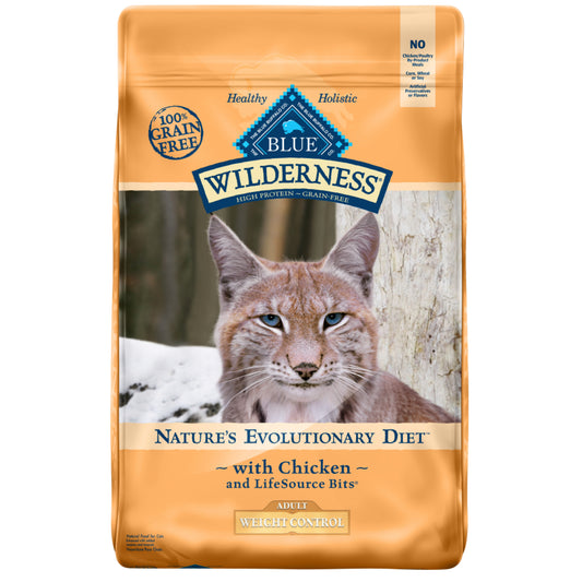 Blue Buffalo Wilderness Grain Free Weight Control Chicken Recipe  Dry Cat Food