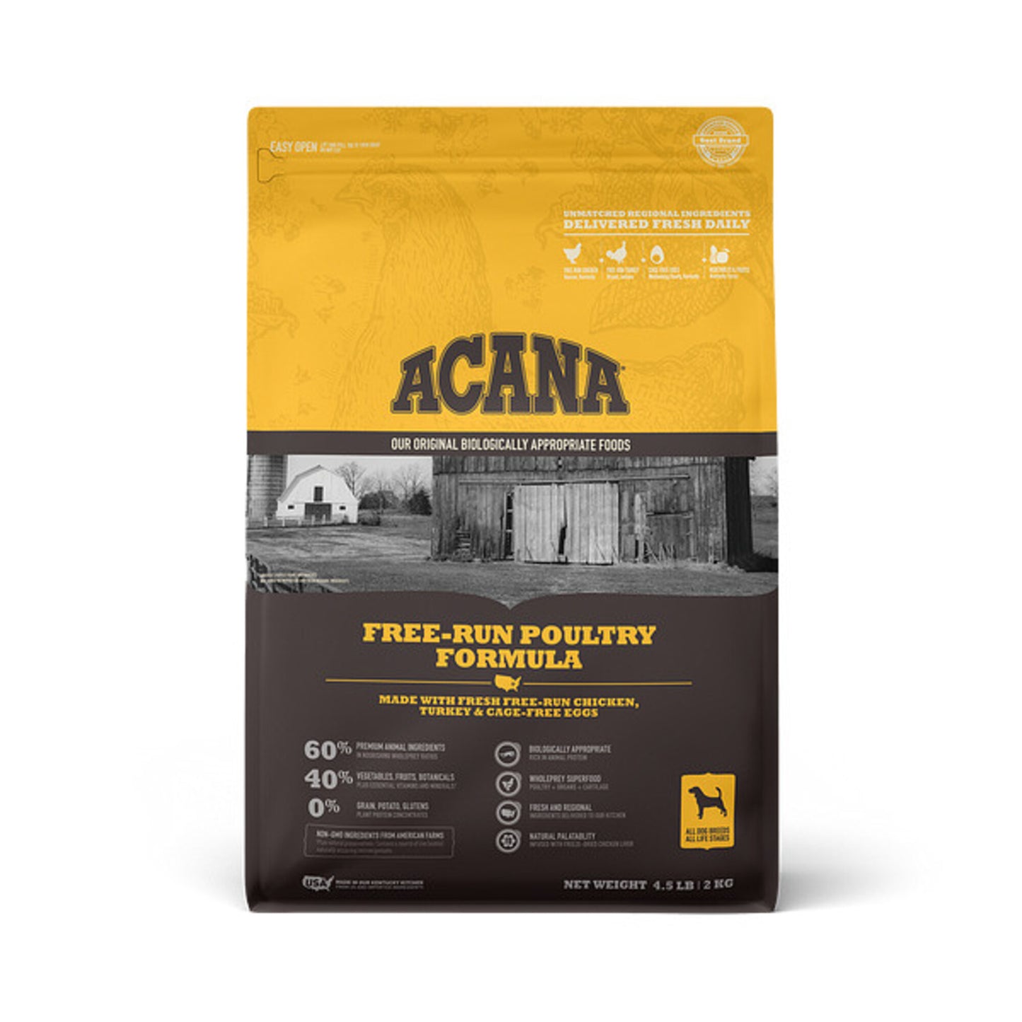 ACANA Free Run Poultry Formula Grain Free Dry Dog Food