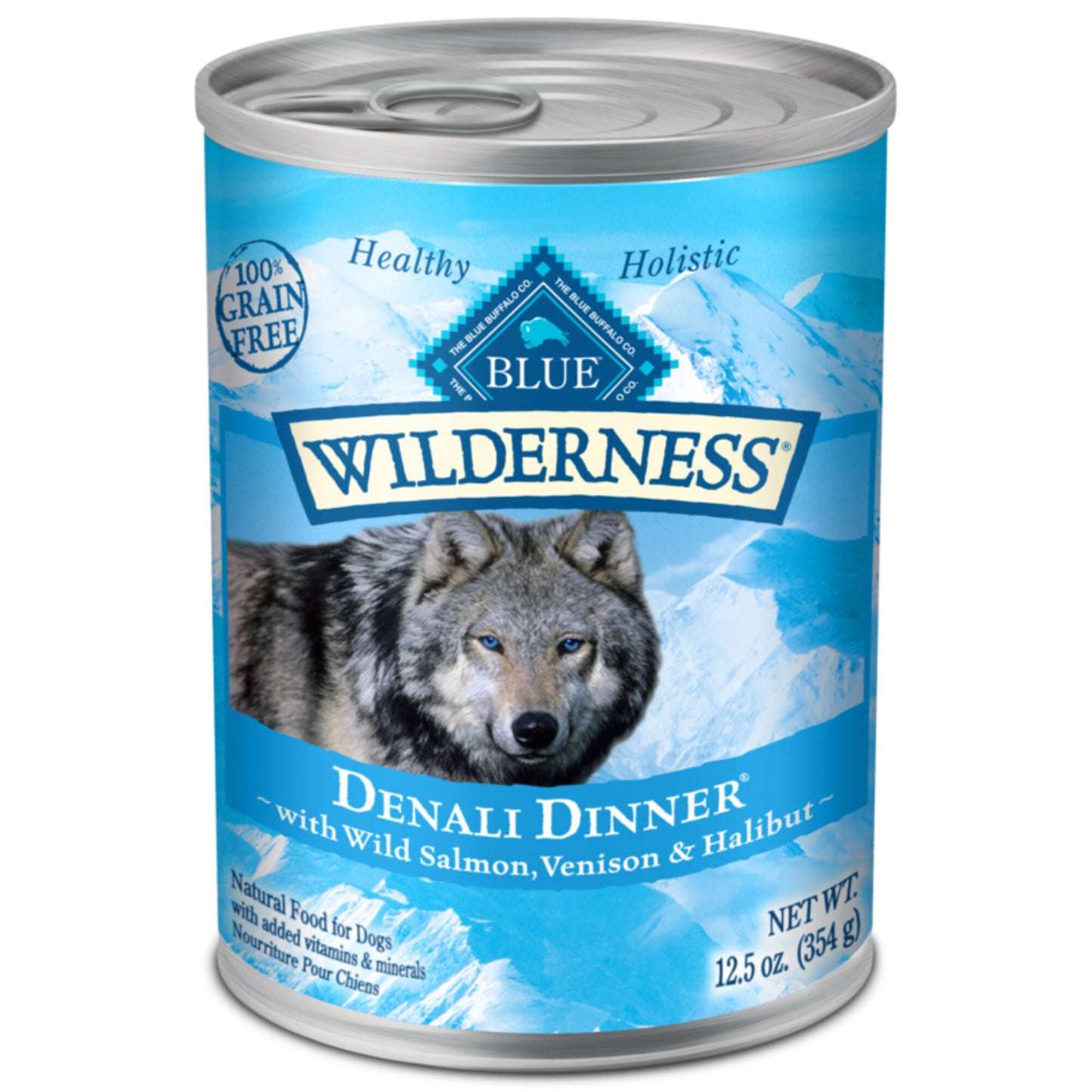 Blue Buffalo Wilderness Grain Free Denali Dinner with Salmon, Venison & Halibut Canned Dog Food