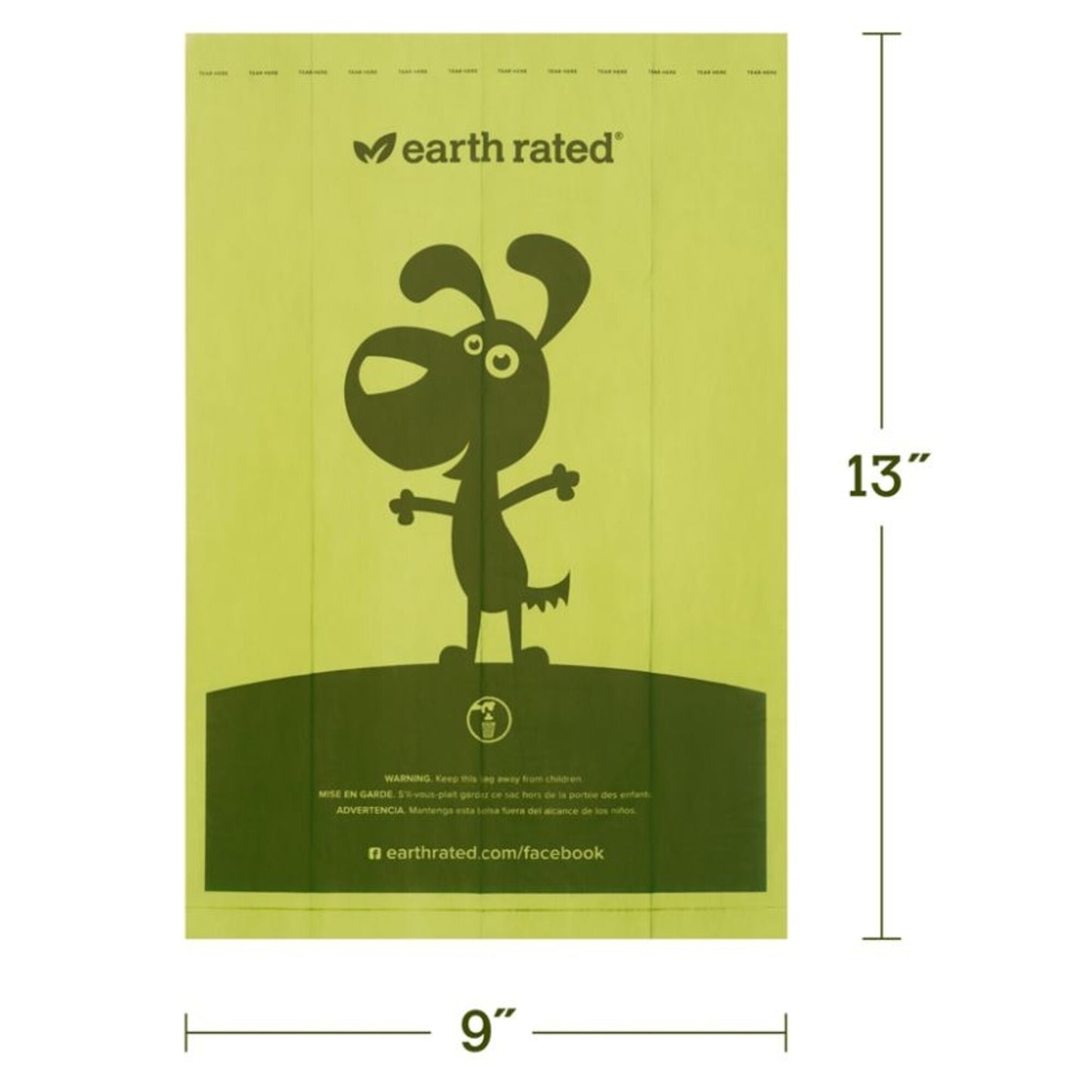 Earth Rated Refill Rolls Unscented Waste Bags - 120 Count