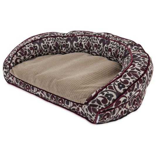 Petmate La-Z-Boy Harper Pet Sofa Bed Merlot Jacquard