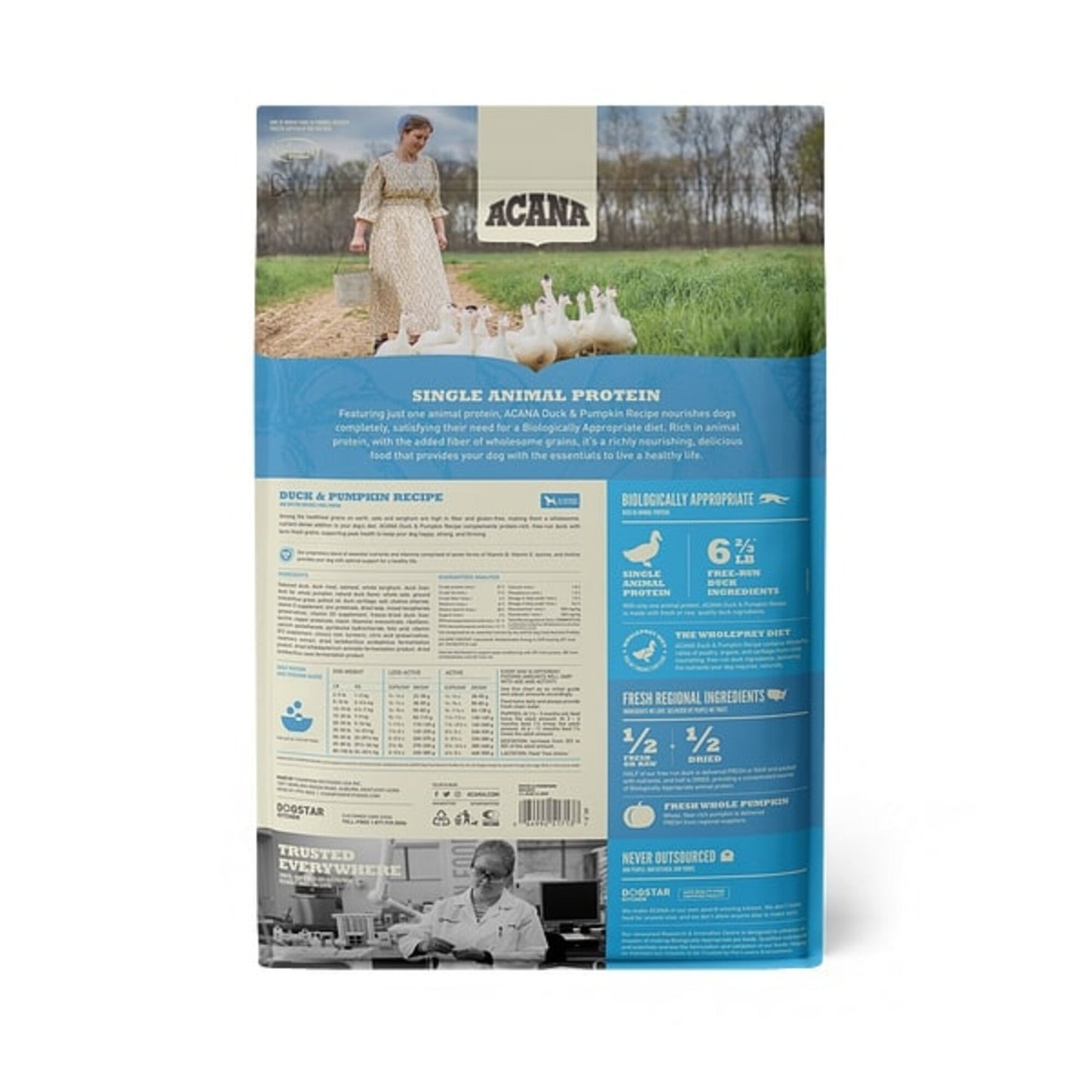 ACANA Singles + Wholesome Grains Limited Ingredient Diet Duck & Pumpkin Recipe Dry Dog Food