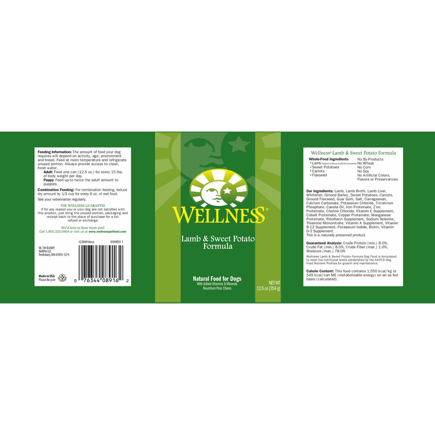 Wellness Complete Health Natural Lamb and Sweet Potato Recipe Wet Canned Dog Food