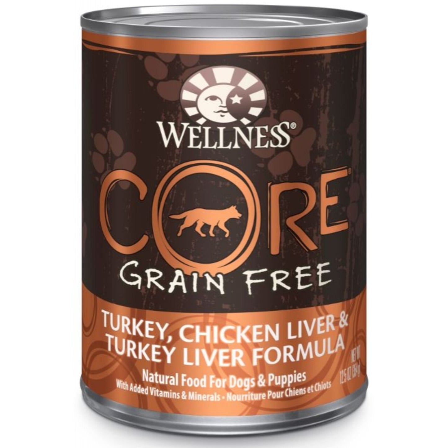 Wellness CORE Grain Free Natural Turkey, Chicken and Turkey Liver Recipe Wet Canned Dog Food