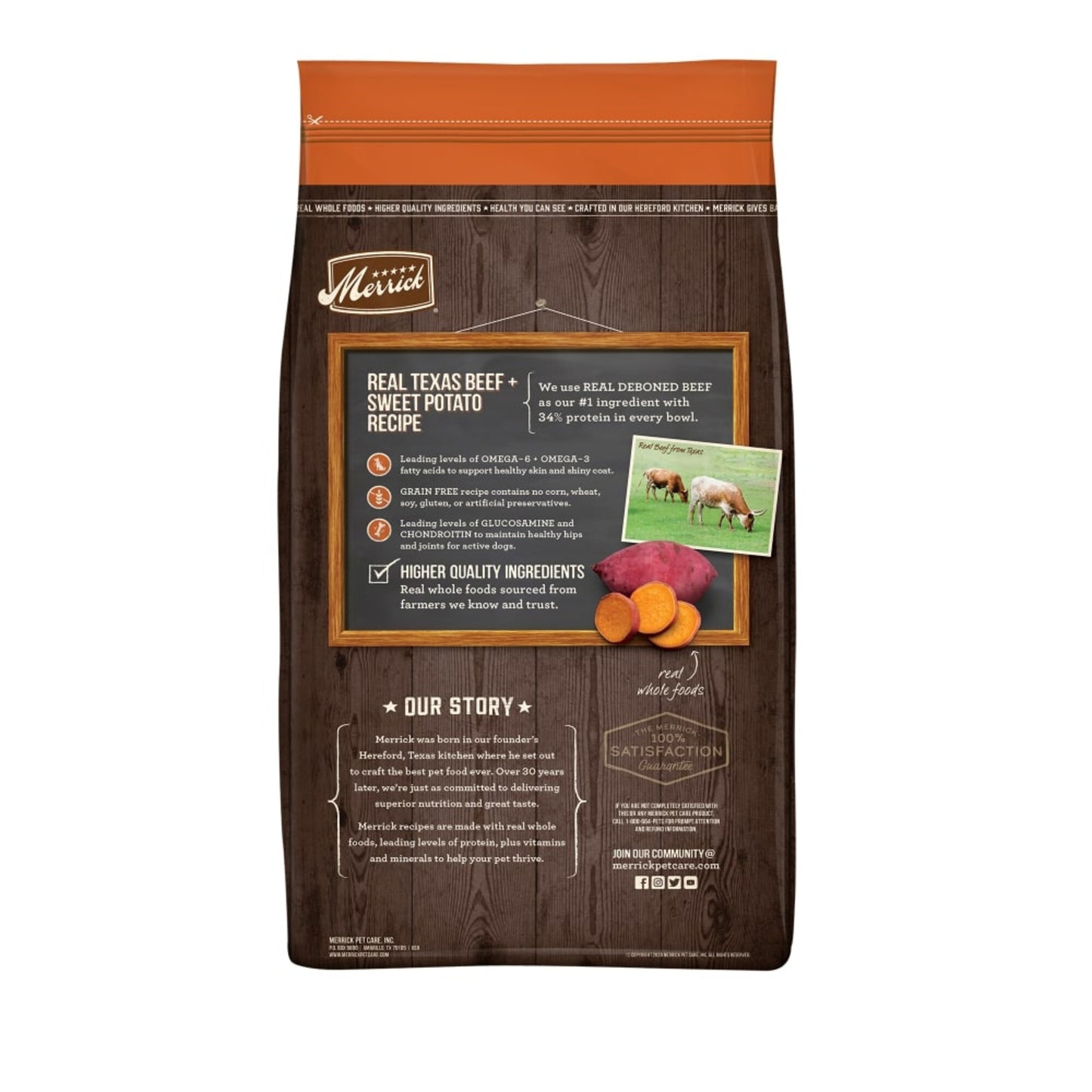 Merrick Grain Free Real Texas Beef & Sweet Potato Dry Dog Food
