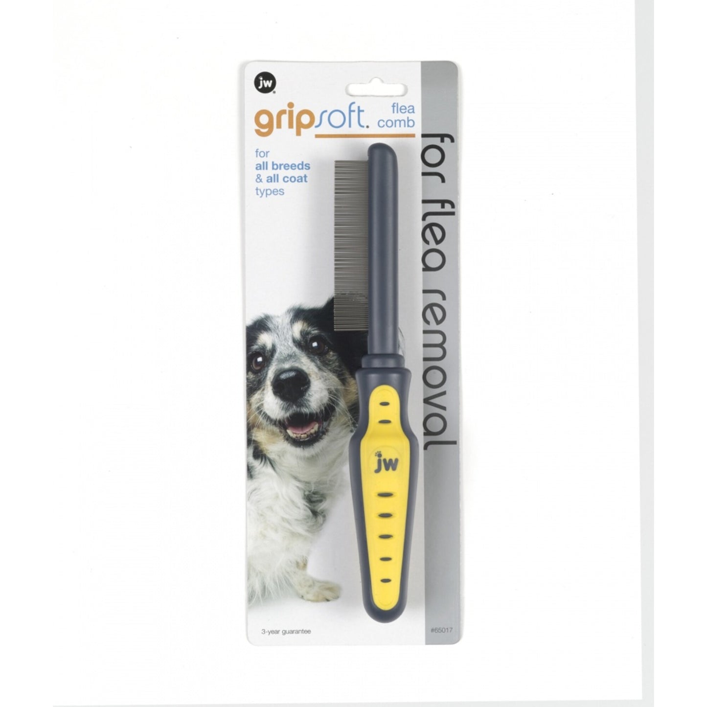 JW Pet Gripsoft Flea Comb for Dogs