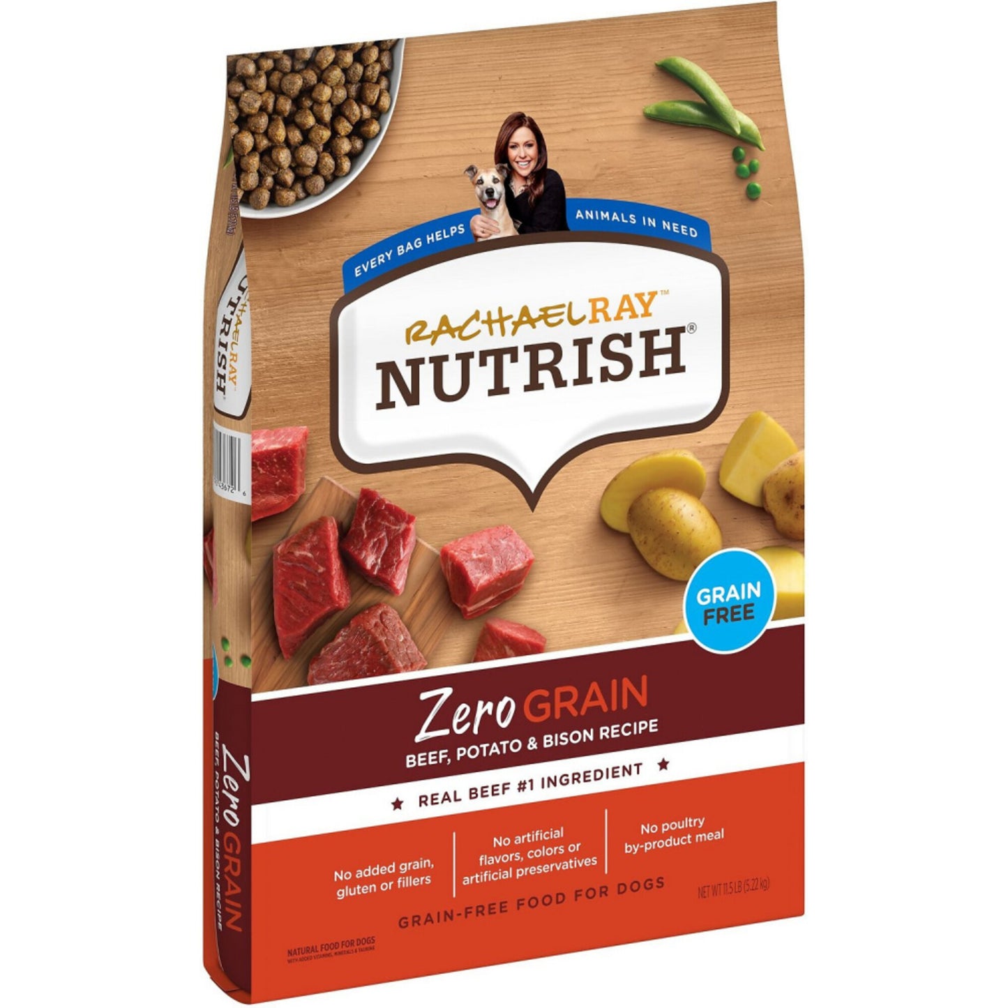 Rachael Ray Nutrish Zero Grain Natural Beef, Bison, & Potato Dry Dog Food