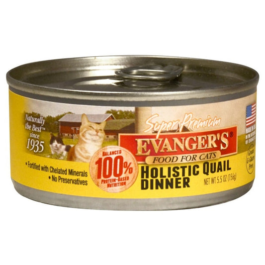 Evangers Super Premium Holistic Quail Dinner Canned Cat Food