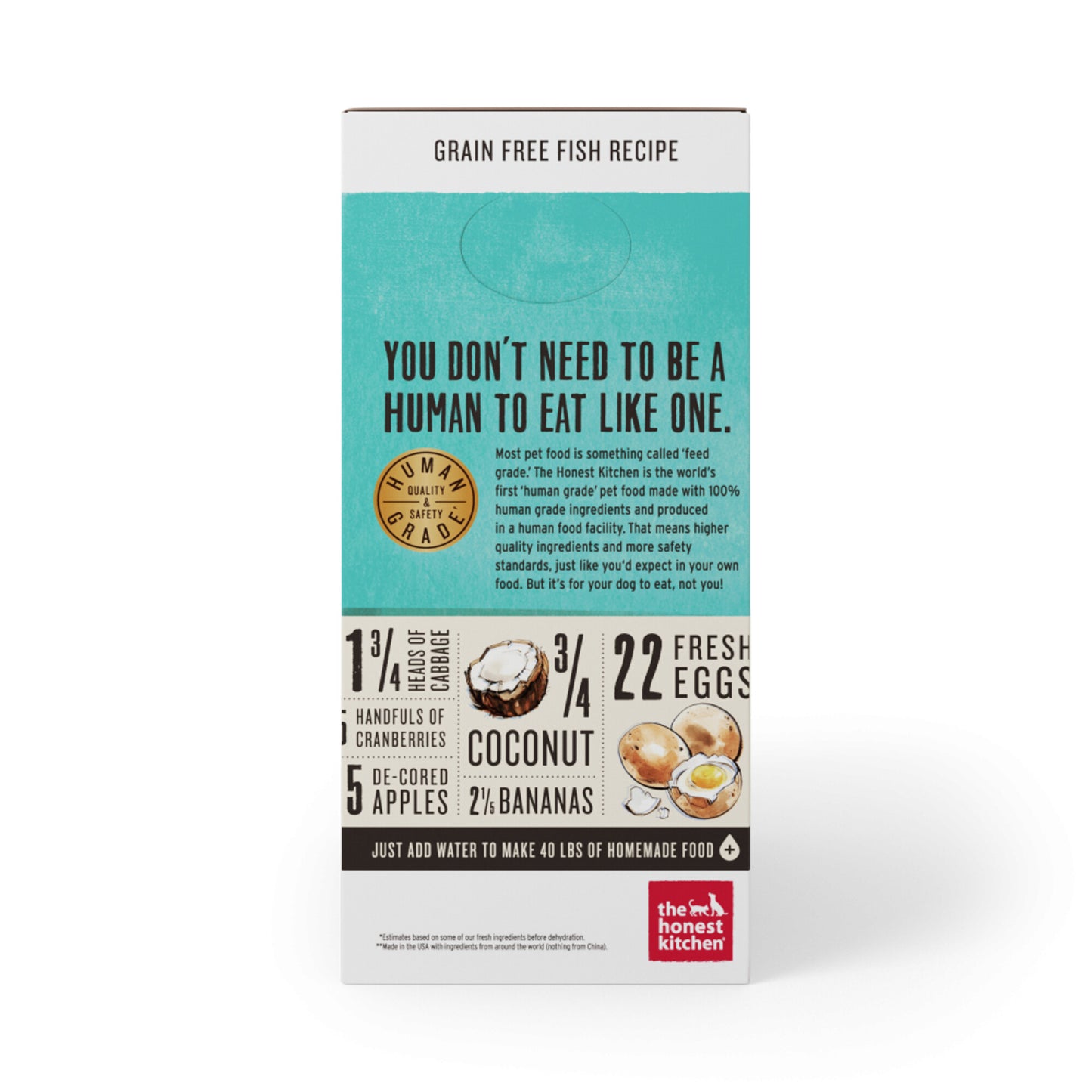 The Honest Kitchen Grain Free Fish Recipe Dehydrated Dog Food
