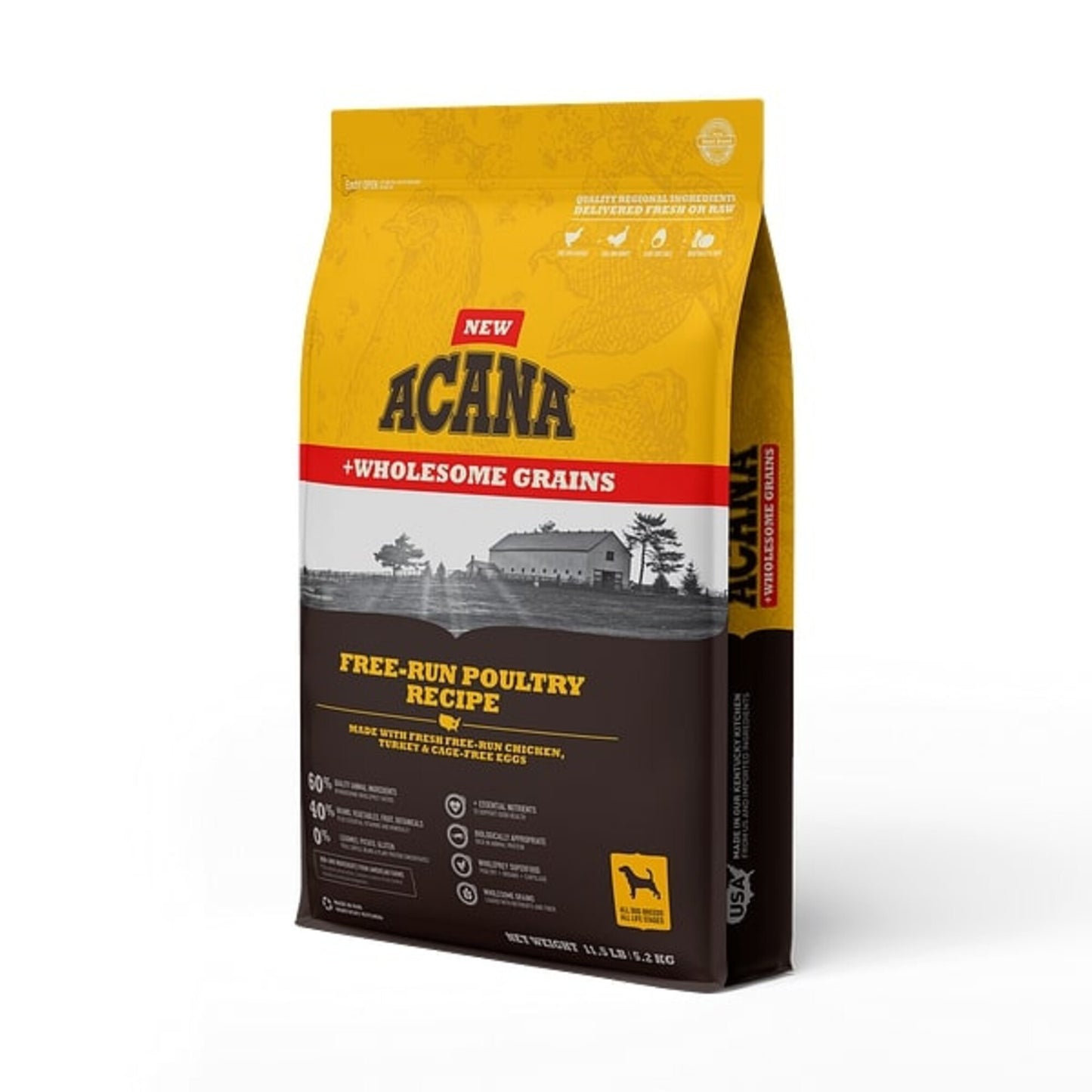 ACANA + Wholesome Grains Free-Run Poultry Recipe Dry Dog Food