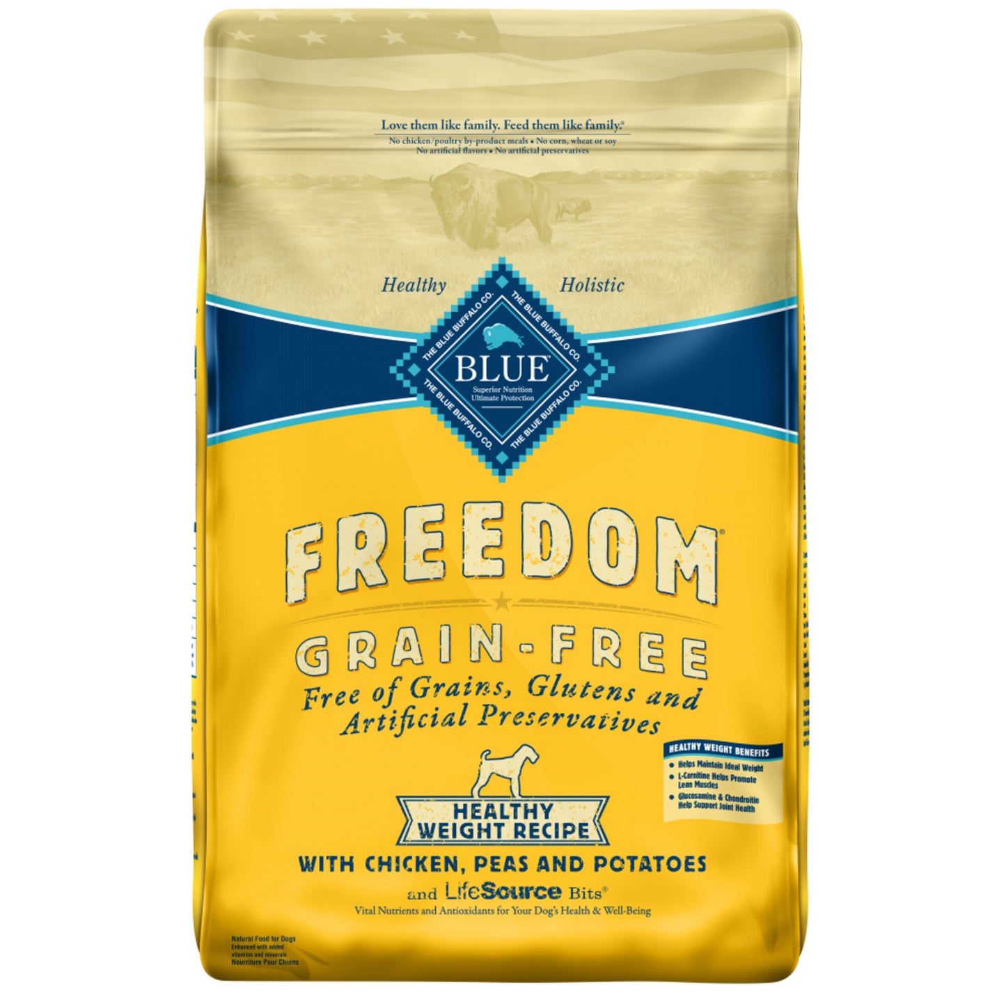 Blue Buffalo Freedom Adult Healthy Weight Chicken Recipe Dry Dog Food
